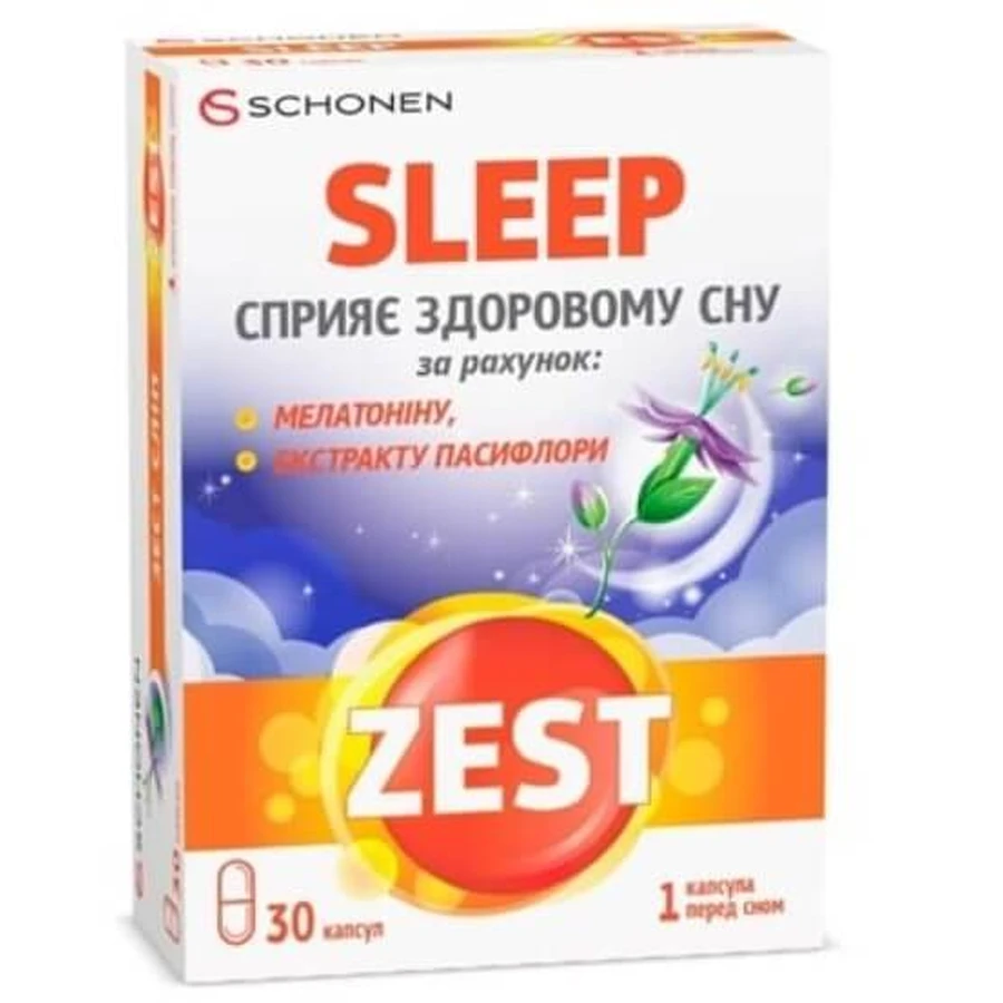 Зест Слип Zest Sleep капсулы №30: цены и характеристики