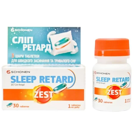 Zest Sleep Retard таблетки, 30 шт.: цены и характеристики