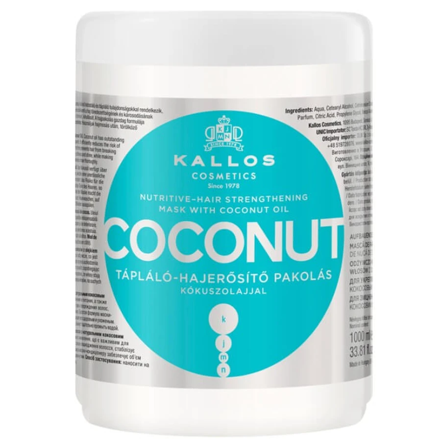 Маска для волосся Kallos Cosmetics KJMN Coconut Зміцнювальна з кокосовою олією 1 л : ціни та характеристики