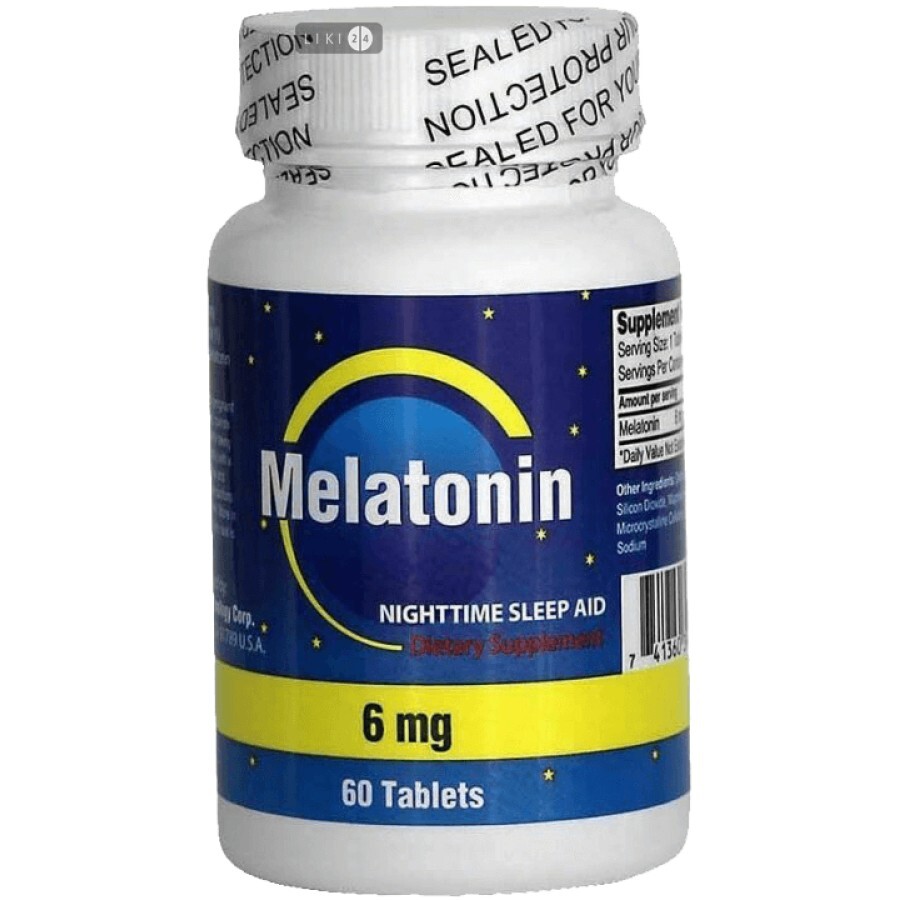 Мелатонин 6 мг таблетки №60: цены и характеристики