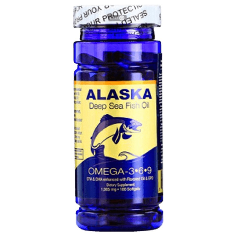 Nu-Health Alaska Deep Sea Fish Oil Omega-3-6-9 капсулы, 1000 мг №100: цены и характеристики