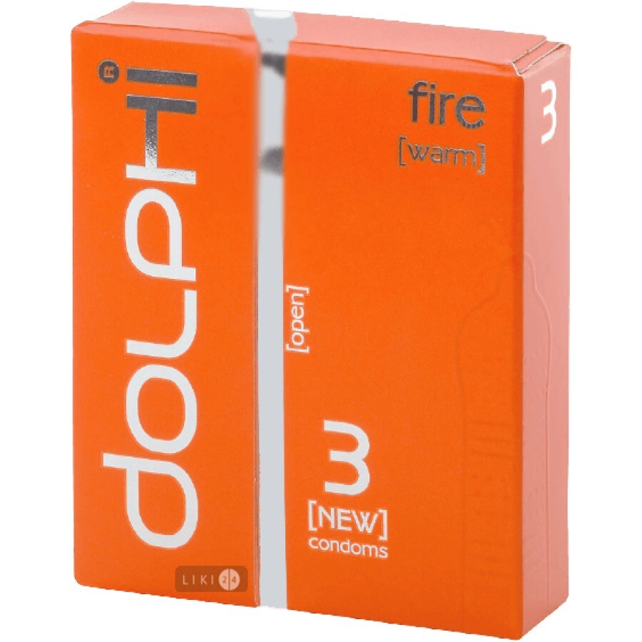 Презервативи Dolphi Fire 3 шт: ціни та характеристики