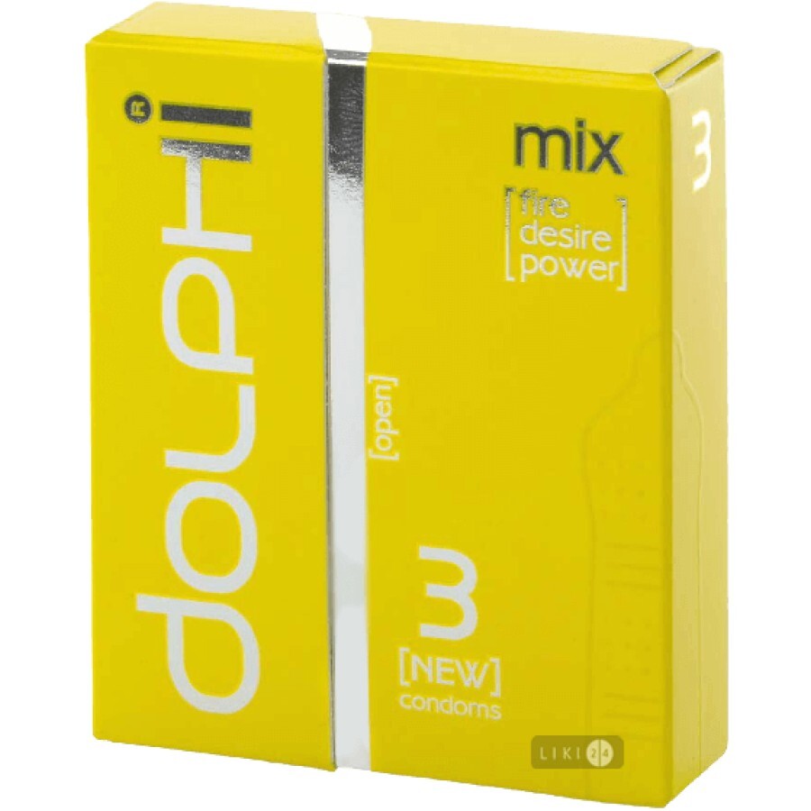 Презервативи Dolphi Mix 3 шт: ціни та характеристики