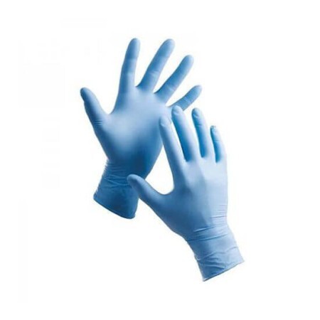 Перчатки SF Medical смотровые нитриловые нестерильные неопудренные размер 6-7 (S) бокс, №100, синий