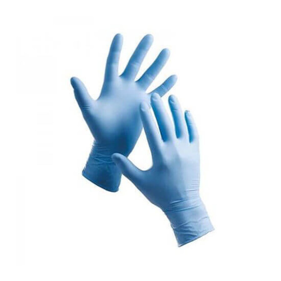 Перчатки SF Medical смотровые нитриловые нестерильные неопудренные размер 6-7 (S) бокс, №100, синий: цены и характеристики