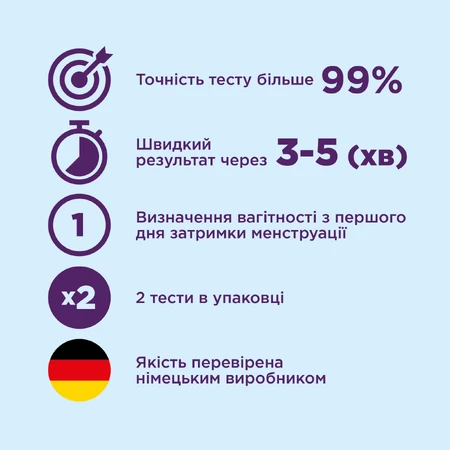 Експрес-тест для визначення вагітності Evitest Plus 2 шт: ціни та характеристики