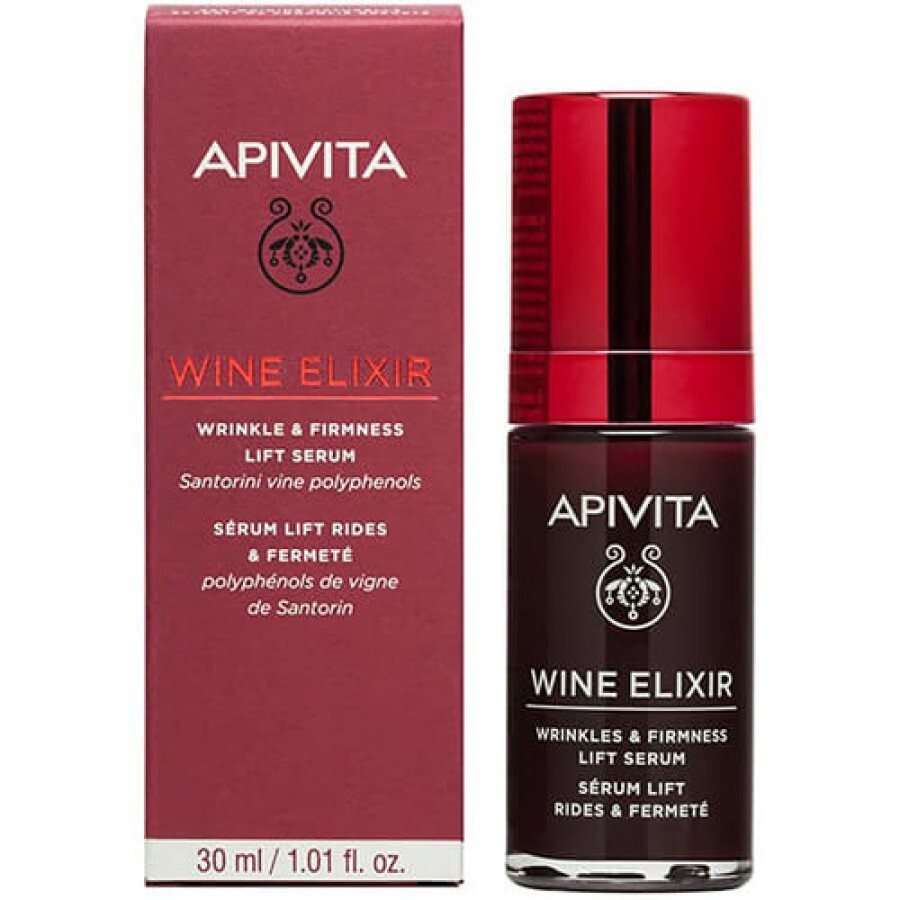 Сироватка Apivita Wine Elixir проти зморшок, 30 мл: ціни та характеристики