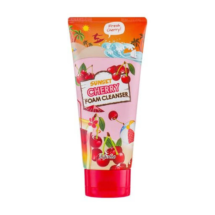 Пінка для вмивання обличчя Esfolio Sunset Cherry Foam Cleanser Вишневий захід, 120 мл: ціни та характеристики