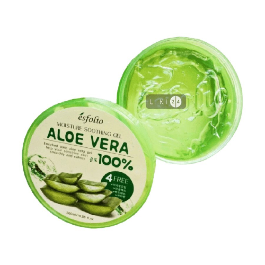 Гель Esfolio Moisture Soothing Gel Aloe Vera 100% Purity Зволожувальний з алое вера 300 мл: ціни та характеристики