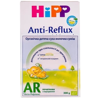 Hipp дитяча суха молочна суміш anti-reflux з народження 300 г