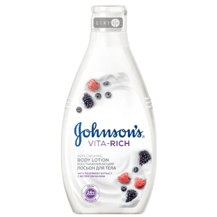 Лосьон для тела Johnson's Body Сare Vita-Rich Replenishing Body Lotion Восстанавливающий с экстрактом малины 250 мл