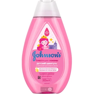 Шампунь Johnson's Baby Блискучі локони, 300 мл