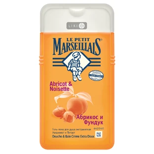 Le petit marseillais гель-піна для душу "абрикос та фундук" 250 мл