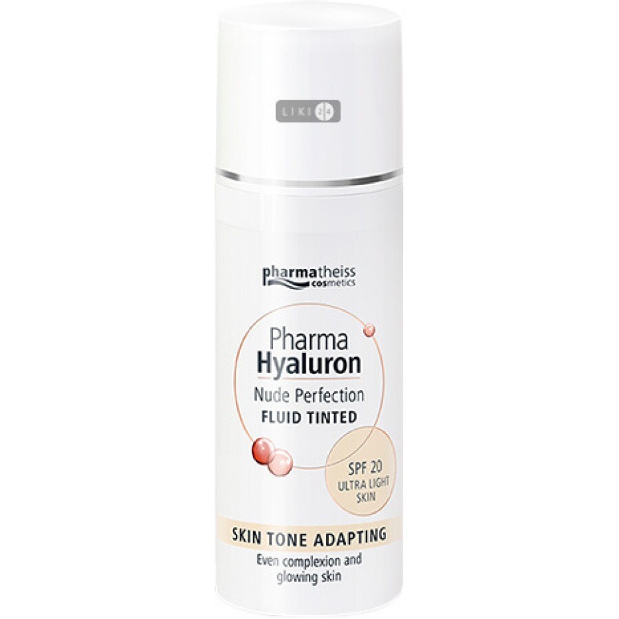 Тональний флюїд Pharma Hyaluron Nude Perfection Ultra Light SPF-20 50 мл: ціни та характеристики