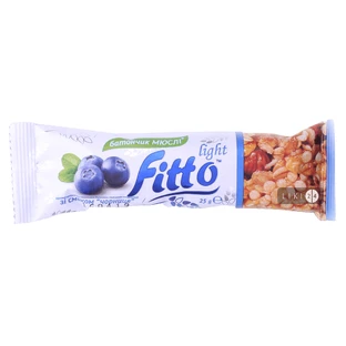 Батончик Fitto Light Чорниця глазурований 25 г