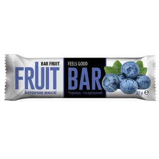 Батончик-мюслі Fruit Bar чорниця глазурований, 25 г