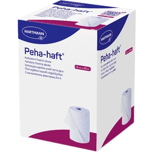Бинт Hartmann Peha-haft фиксирующий когезивный, 12 см х 20 м, 1 шт.