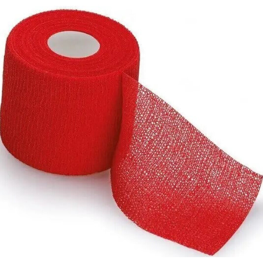 Бинт когезивний Peha-haft Color фіксуючий 4 см х 4 м, червоний: ціни та характеристики