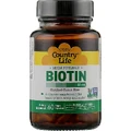 Біотин Country Life Biotin 10 000 мкг, 60 капсул