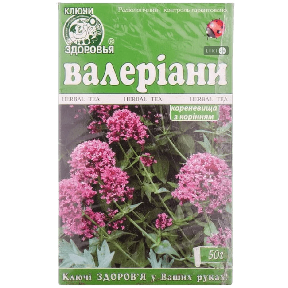Валерианы корневища с корнями, 50 г: цены и характеристики