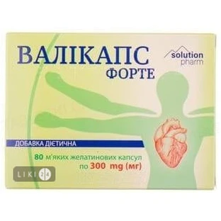 Валікапс форте капс. м'які желат. блістер, в пачці №80
