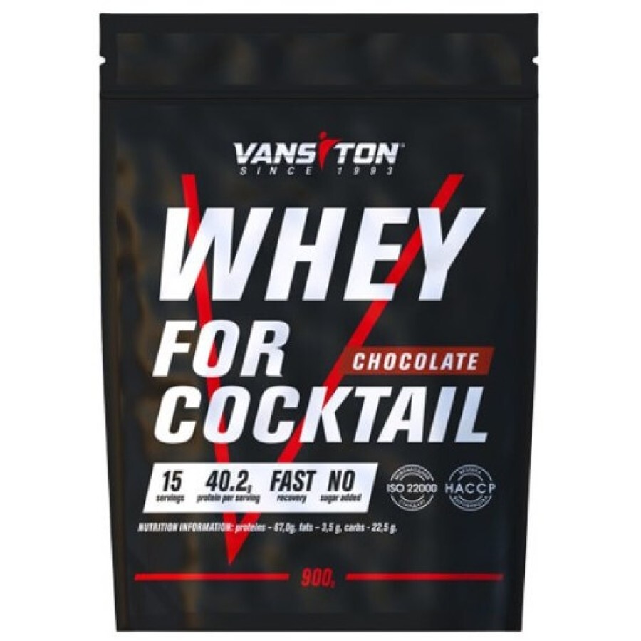 Протеин Vansiton Для коктейлей Шоколад, 900 г: цены и характеристики