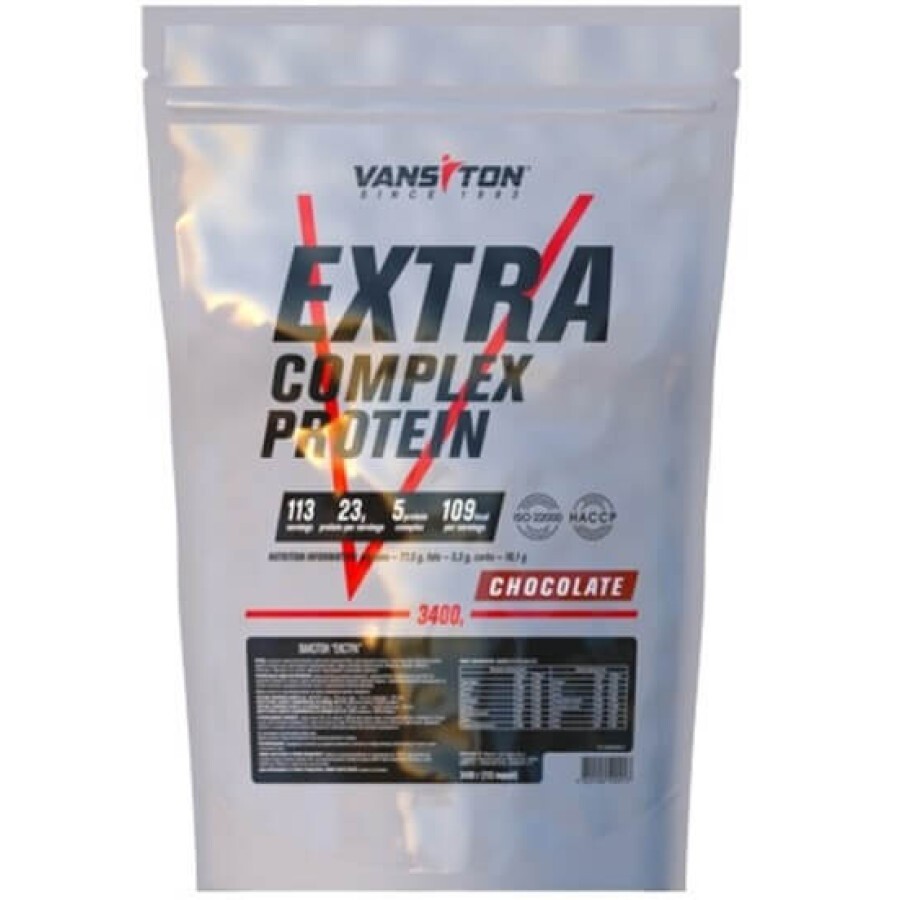 Протеин Vansiton EXTRA 3.4 кг, Chocolate: цены и характеристики
