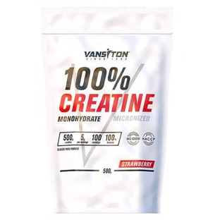 Креатину моногідрат Vansiton Creatine Power Полуниця, 500 г 