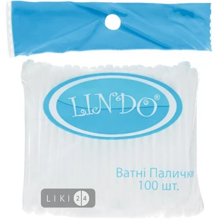 Ватяні палички Lindo 100 шт