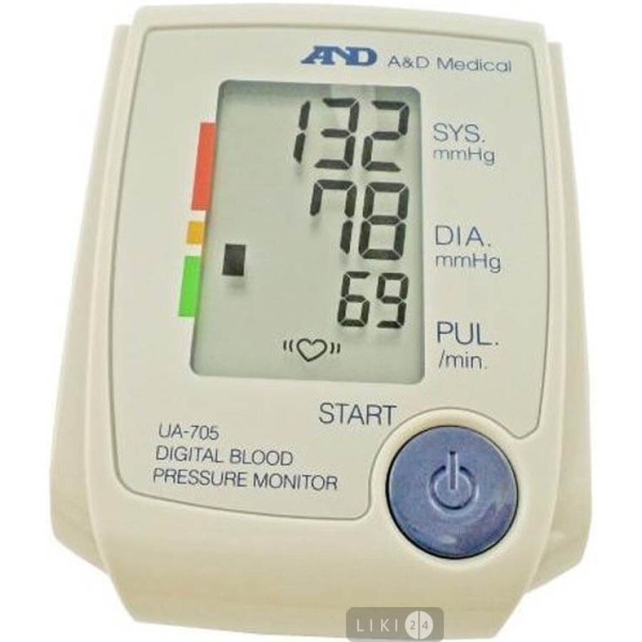 Измеритель артериального давления и частоты пульса цифровой UA-705L: цены и характеристики