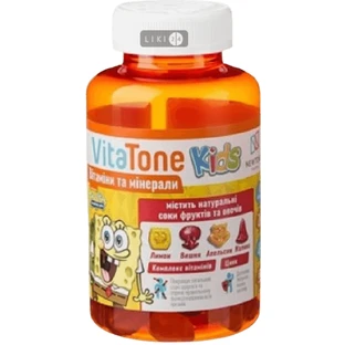 Пастилки желейні VitaTone Kids Мультивітаміни, №60