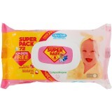 Влажные салфетки Super Baby SuperPack Ромашка и алоэ 72 шт