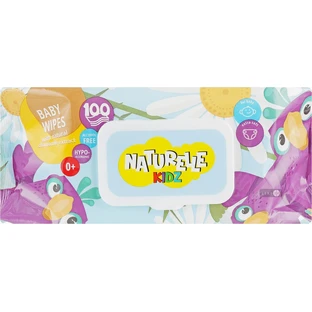 Вологі серветки дитячи "naturelle" kidz ромашка №100