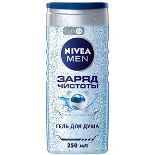 Гель для душу "nivea" 250 мл, Заряд чистоти