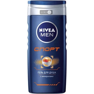 Гель для душа "nivea" 250 мл, спорт