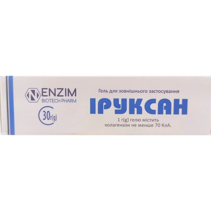 Гель ENZIM Pharma Іруксан, 30 г: ціни та характеристики