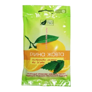 Глина жовта NaturPro з екстрактом лимона та м'яти 50 г
