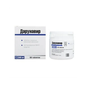 Дарунавир kpka табл. п/плен. оболочкой 600 мг фл. №60
