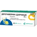 Дротаверин-Дарниця табл. 40 мг контурн. чарунк. уп. №20