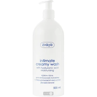 Крем для інтимної гігієни Ziaja Intimate Creamy Wash з гіалуроновою кислотою, 500 мл