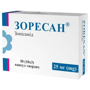 Зоресан капс. тверд. 25 мг блістер №30