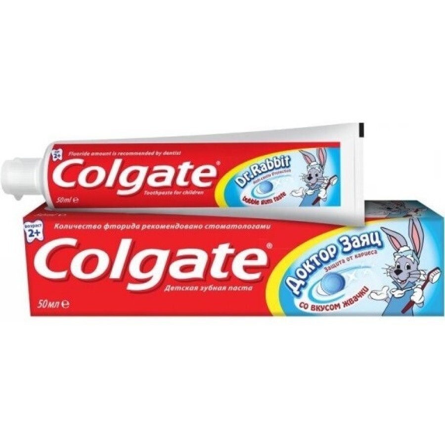 Зубная паста Colgate Доктор Заяц, со вкусом жвачки, 50 мл: цены и характеристики