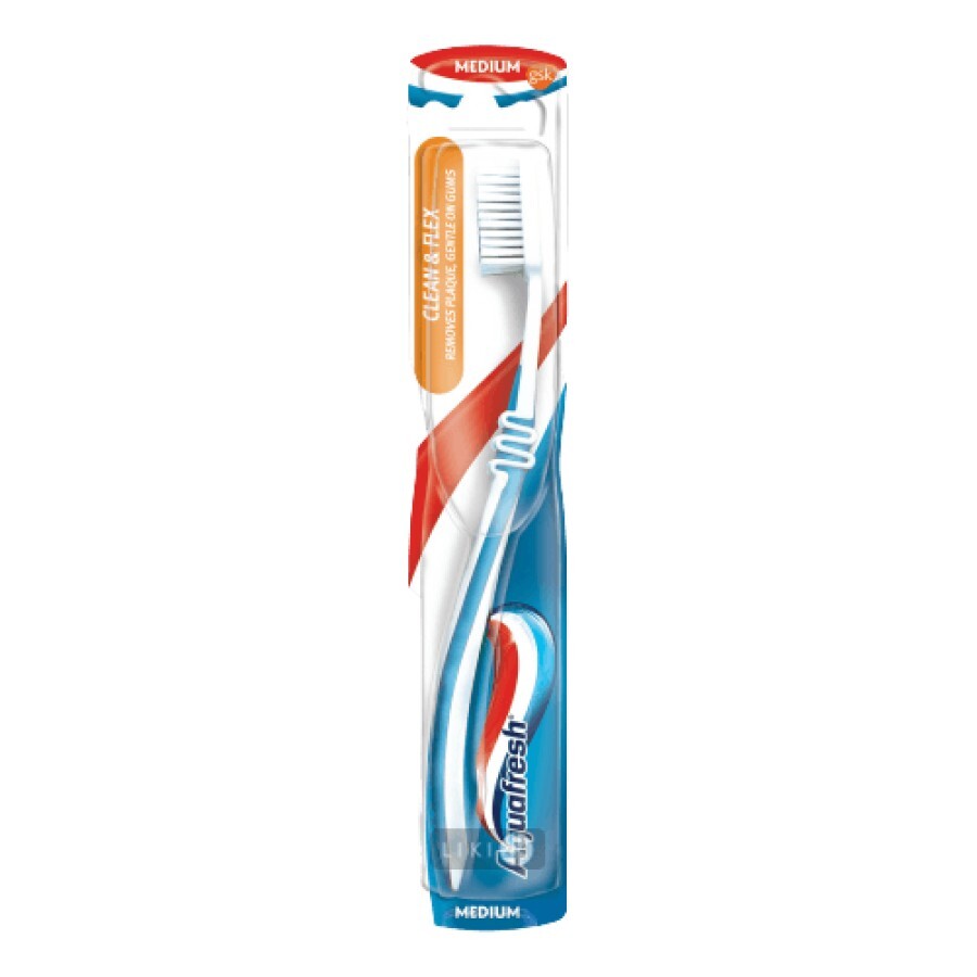 Зубная щетка Aquafresh Clean & Flex medium: цены и характеристики