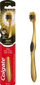Зубная щетка Colgate 360 Charcoal Gold Soft Toothbrush Золотая с древесным углем, мягкая
