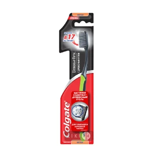 Зубная щетка Colgate Шелковые нити с древесным углем мягкая