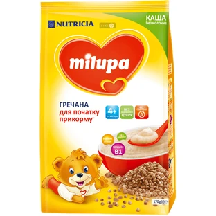 Дитяча каша Milupa гречана безмолочна з 4-х місяців, 170 г