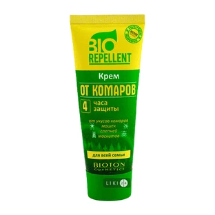 Крем від комарів Bioton Cosmetics BioRepellent 4 години захисту 75 мл