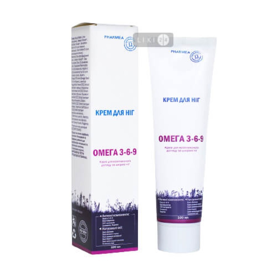 Крем для ніг Pharmea Omega 3-6-9 100 мл: ціни та характеристики