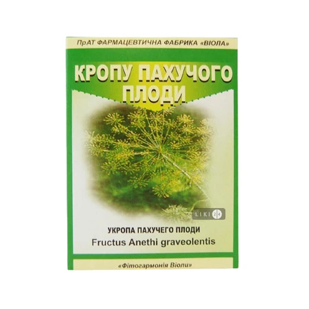 Кріп пахучий плоди, 50 г: ціни та характеристики