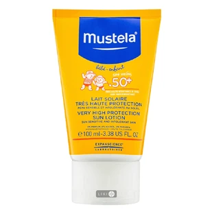 Солнцезащитный лосьон Mustela с высокой степенью защиты SPF 50+ 100 мл